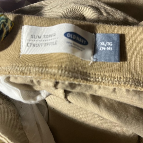 Boys (XL 14/16) Old Navy Slim Taper Flex Max Khaki School Pants. $15 - Picture 4 of 8